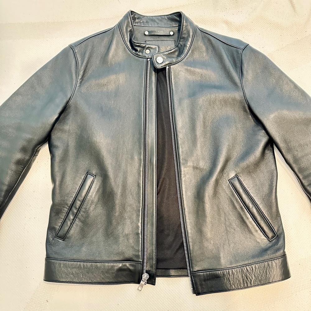 Thursday Boot Men's Black Leather Roadster Jacket